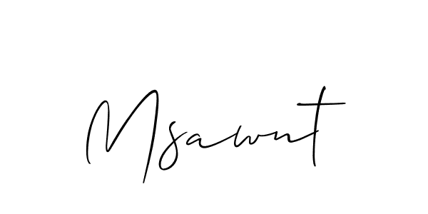 How to make Msawnt name signature. Use Allison_Script style for creating short signs online. This is the latest handwritten sign. Msawnt signature style 2 images and pictures png