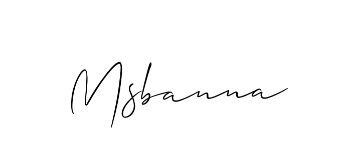 How to make Msbanna name signature. Use Allison_Script style for creating short signs online. This is the latest handwritten sign. Msbanna signature style 2 images and pictures png