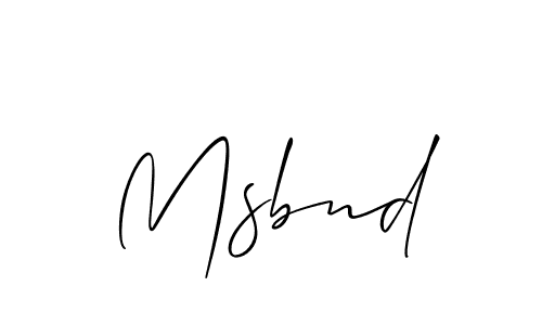 Best and Professional Signature Style for Msbnd. Allison_Script Best Signature Style Collection. Msbnd signature style 2 images and pictures png