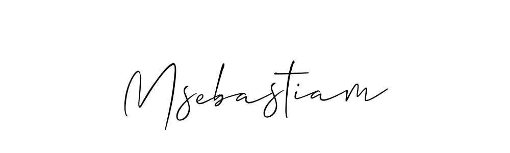 Allison_Script is a professional signature style that is perfect for those who want to add a touch of class to their signature. It is also a great choice for those who want to make their signature more unique. Get Msebastiam name to fancy signature for free. Msebastiam signature style 2 images and pictures png