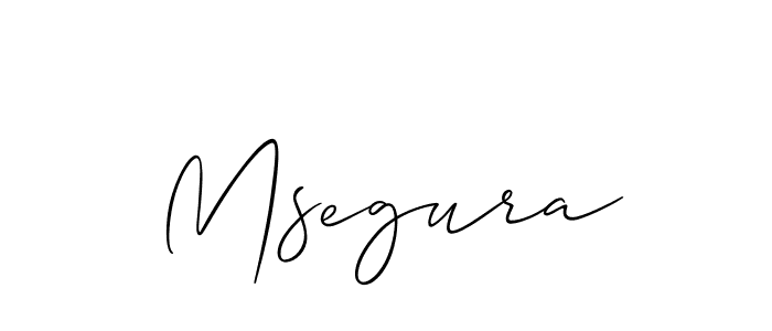 You should practise on your own different ways (Allison_Script) to write your name (Msegura) in signature. don't let someone else do it for you. Msegura signature style 2 images and pictures png