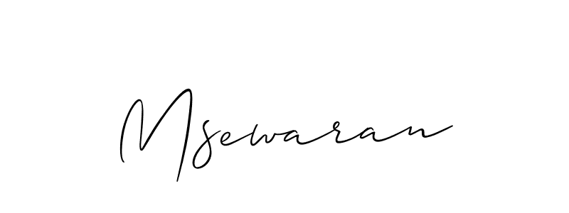 Also we have Msewaran name is the best signature style. Create professional handwritten signature collection using Allison_Script autograph style. Msewaran signature style 2 images and pictures png
