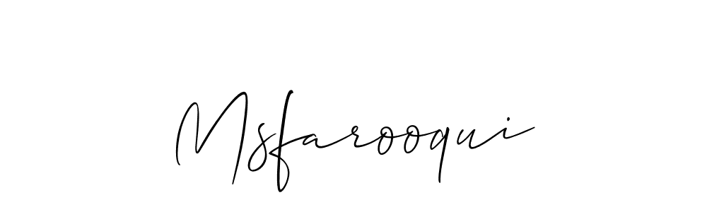 Similarly Allison_Script is the best handwritten signature design. Signature creator online .You can use it as an online autograph creator for name Msfarooqui. Msfarooqui signature style 2 images and pictures png