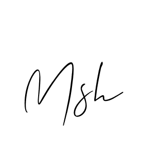 It looks lik you need a new signature style for name Msh. Design unique handwritten (Allison_Script) signature with our free signature maker in just a few clicks. Msh signature style 2 images and pictures png