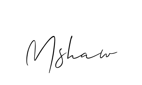 Make a beautiful signature design for name Mshaw. Use this online signature maker to create a handwritten signature for free. Mshaw signature style 2 images and pictures png