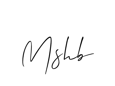 It looks lik you need a new signature style for name Mshb. Design unique handwritten (Allison_Script) signature with our free signature maker in just a few clicks. Mshb signature style 2 images and pictures png