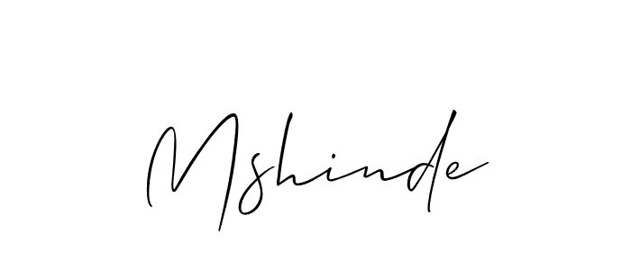 Best and Professional Signature Style for Mshinde. Allison_Script Best Signature Style Collection. Mshinde signature style 2 images and pictures png