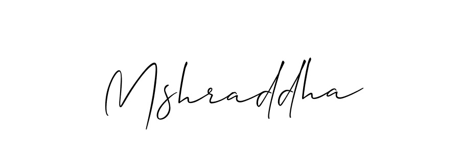 Similarly Allison_Script is the best handwritten signature design. Signature creator online .You can use it as an online autograph creator for name Mshraddha. Mshraddha signature style 2 images and pictures png