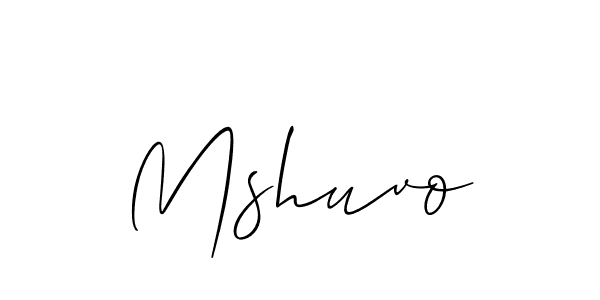 It looks lik you need a new signature style for name Mshuvo. Design unique handwritten (Allison_Script) signature with our free signature maker in just a few clicks. Mshuvo signature style 2 images and pictures png