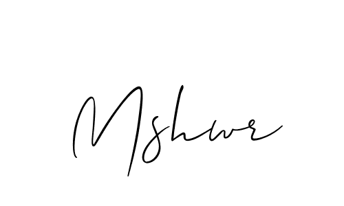 Also You can easily find your signature by using the search form. We will create Mshwr name handwritten signature images for you free of cost using Allison_Script sign style. Mshwr signature style 2 images and pictures png