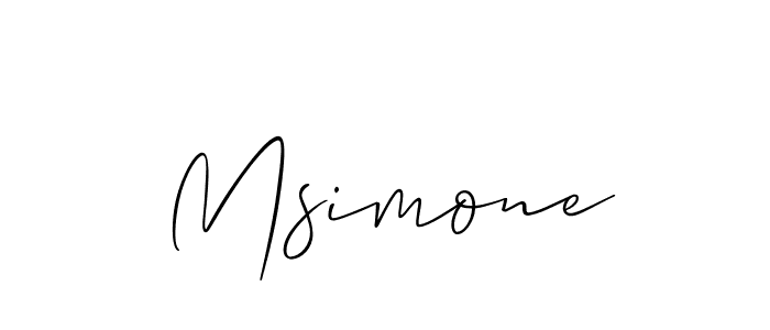 How to Draw Msimone signature style? Allison_Script is a latest design signature styles for name Msimone. Msimone signature style 2 images and pictures png