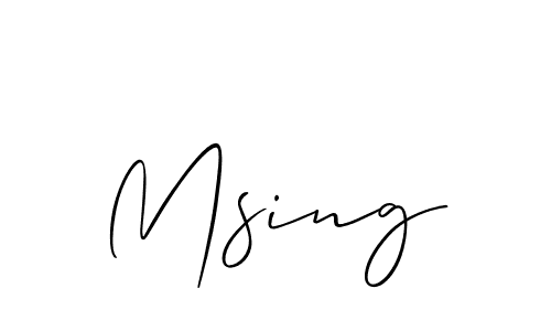 if you are searching for the best signature style for your name Msing. so please give up your signature search. here we have designed multiple signature styles  using Allison_Script. Msing signature style 2 images and pictures png