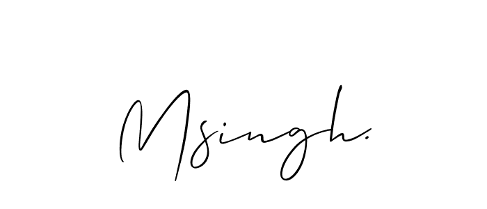 Similarly Allison_Script is the best handwritten signature design. Signature creator online .You can use it as an online autograph creator for name Msingh.. Msingh. signature style 2 images and pictures png