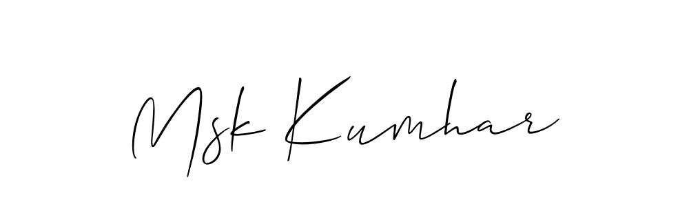 Once you've used our free online signature maker to create your best signature Allison_Script style, it's time to enjoy all of the benefits that Msk Kumhar name signing documents. Msk Kumhar signature style 2 images and pictures png