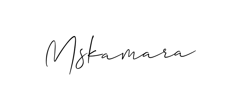 You should practise on your own different ways (Allison_Script) to write your name (Mskamara) in signature. don't let someone else do it for you. Mskamara signature style 2 images and pictures png