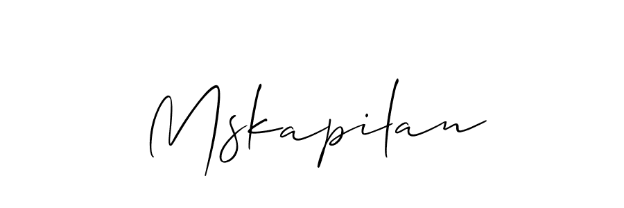 Make a beautiful signature design for name Mskapilan. Use this online signature maker to create a handwritten signature for free. Mskapilan signature style 2 images and pictures png