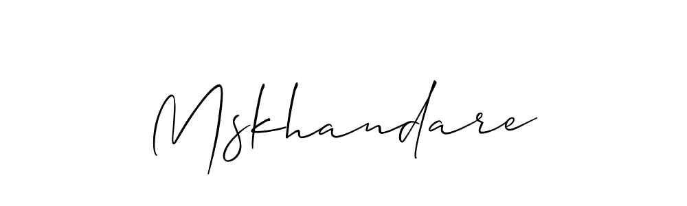 How to Draw Mskhandare signature style? Allison_Script is a latest design signature styles for name Mskhandare. Mskhandare signature style 2 images and pictures png
