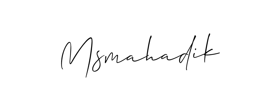 Msmahadik stylish signature style. Best Handwritten Sign (Allison_Script) for my name. Handwritten Signature Collection Ideas for my name Msmahadik. Msmahadik signature style 2 images and pictures png