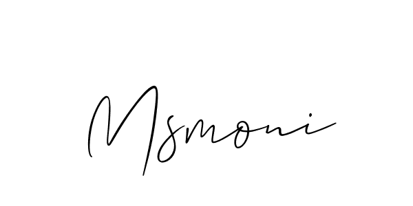 Similarly Allison_Script is the best handwritten signature design. Signature creator online .You can use it as an online autograph creator for name Msmoni. Msmoni signature style 2 images and pictures png