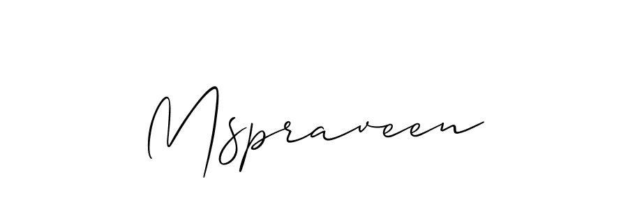 How to Draw Mspraveen signature style? Allison_Script is a latest design signature styles for name Mspraveen. Mspraveen signature style 2 images and pictures png