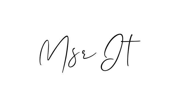 Msr It stylish signature style. Best Handwritten Sign (Allison_Script) for my name. Handwritten Signature Collection Ideas for my name Msr It. Msr It signature style 2 images and pictures png