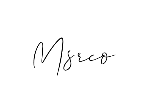 Also we have Msrco name is the best signature style. Create professional handwritten signature collection using Allison_Script autograph style. Msrco signature style 2 images and pictures png