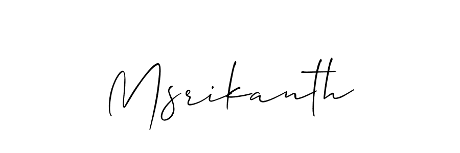 Make a beautiful signature design for name Msrikanth. Use this online signature maker to create a handwritten signature for free. Msrikanth signature style 2 images and pictures png