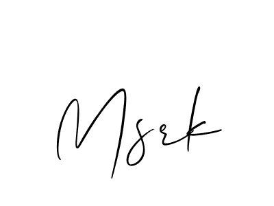 Make a beautiful signature design for name Msrk. Use this online signature maker to create a handwritten signature for free. Msrk signature style 2 images and pictures png