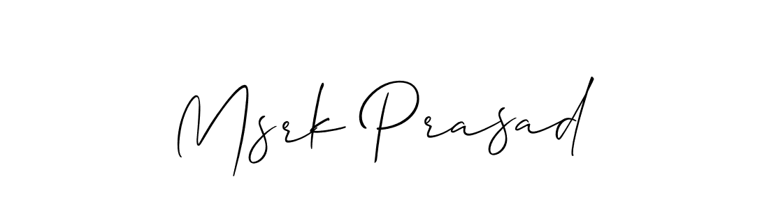 Once you've used our free online signature maker to create your best signature Allison_Script style, it's time to enjoy all of the benefits that Msrk Prasad name signing documents. Msrk Prasad signature style 2 images and pictures png