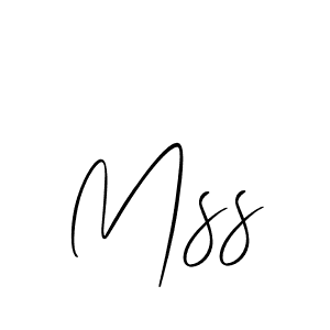 Make a beautiful signature design for name Mss. With this signature (Allison_Script) style, you can create a handwritten signature for free. Mss signature style 2 images and pictures png