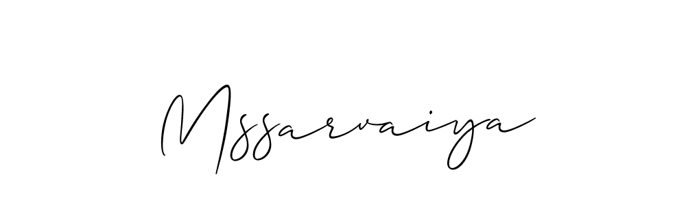 Design your own signature with our free online signature maker. With this signature software, you can create a handwritten (Allison_Script) signature for name Mssarvaiya. Mssarvaiya signature style 2 images and pictures png