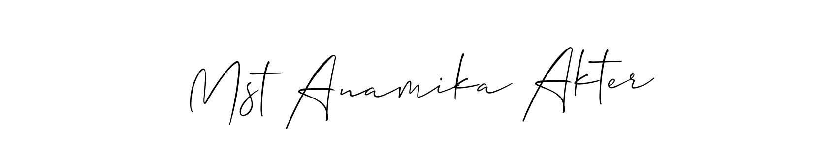 Best and Professional Signature Style for Mst Anamika Akter. Allison_Script Best Signature Style Collection. Mst Anamika Akter signature style 2 images and pictures png