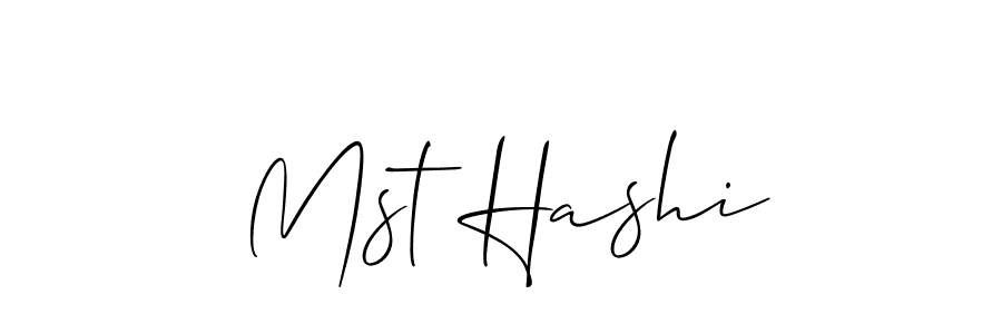 Once you've used our free online signature maker to create your best signature Allison_Script style, it's time to enjoy all of the benefits that Mst Hashi name signing documents. Mst Hashi signature style 2 images and pictures png