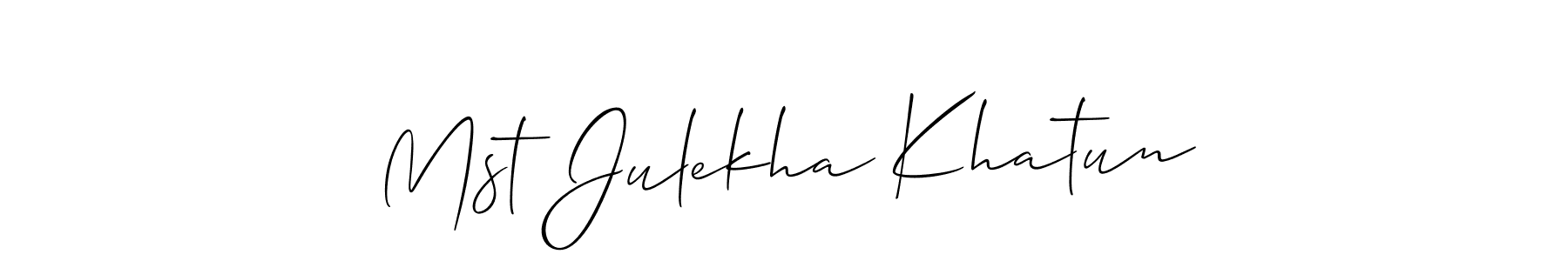 Check out images of Autograph of Mst Julekha Khatun name. Actor Mst Julekha Khatun Signature Style. Allison_Script is a professional sign style online. Mst Julekha Khatun signature style 2 images and pictures png