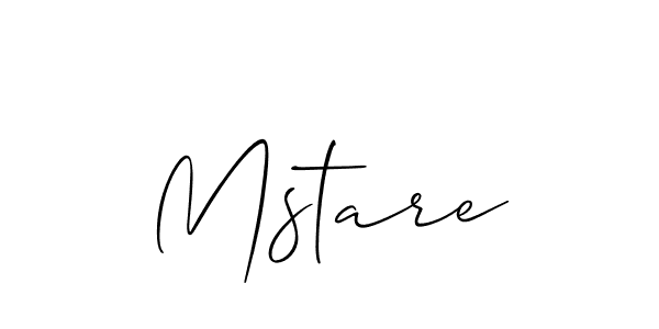 How to make Mstare signature? Allison_Script is a professional autograph style. Create handwritten signature for Mstare name. Mstare signature style 2 images and pictures png