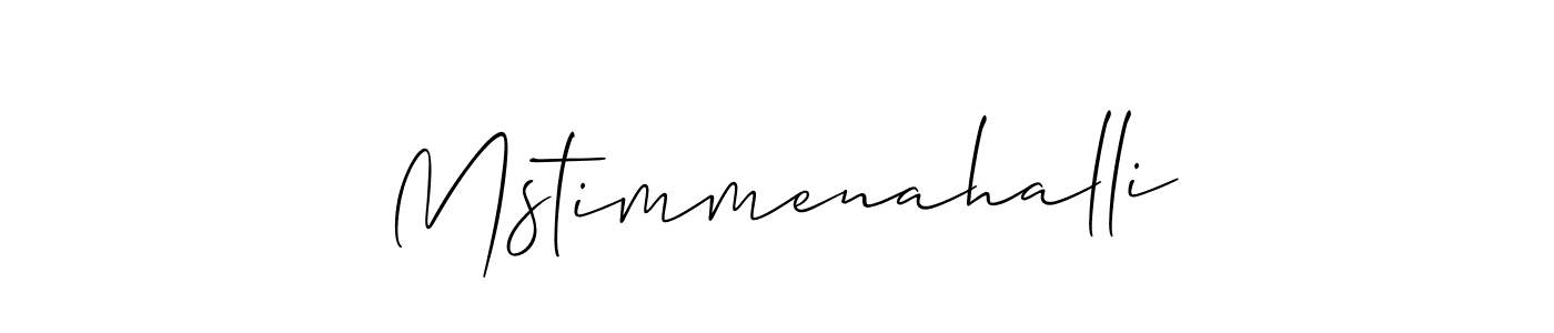 Also we have Mstimmenahalli name is the best signature style. Create professional handwritten signature collection using Allison_Script autograph style. Mstimmenahalli signature style 2 images and pictures png