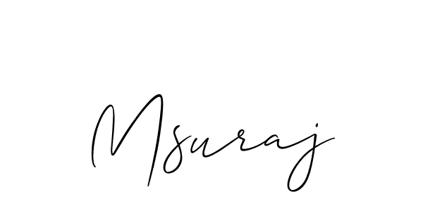 How to Draw Msuraj signature style? Allison_Script is a latest design signature styles for name Msuraj. Msuraj signature style 2 images and pictures png