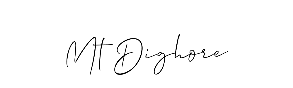 Best and Professional Signature Style for Mt Dighore. Allison_Script Best Signature Style Collection. Mt Dighore signature style 2 images and pictures png