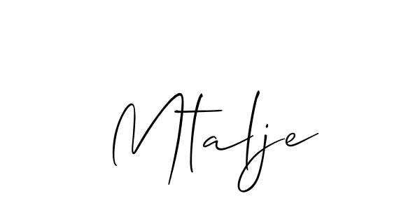 Here are the top 10 professional signature styles for the name Mtalje. These are the best autograph styles you can use for your name. Mtalje signature style 2 images and pictures png