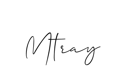 Best and Professional Signature Style for Mtray. Allison_Script Best Signature Style Collection. Mtray signature style 2 images and pictures png