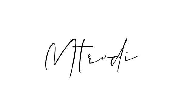 How to make Mtrvdi signature? Allison_Script is a professional autograph style. Create handwritten signature for Mtrvdi name. Mtrvdi signature style 2 images and pictures png