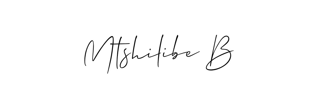 This is the best signature style for the Mtshilibe B name. Also you like these signature font (Allison_Script). Mix name signature. Mtshilibe B signature style 2 images and pictures png