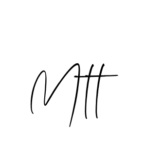 Create a beautiful signature design for name Mtt. With this signature (Allison_Script) fonts, you can make a handwritten signature for free. Mtt signature style 2 images and pictures png