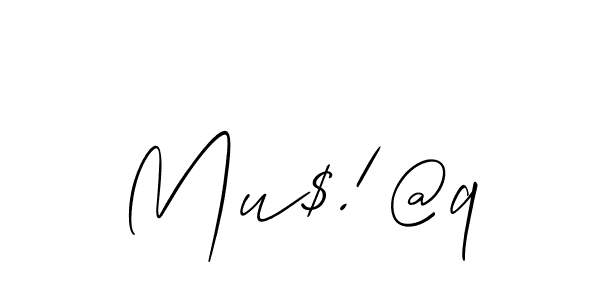 Make a beautiful signature design for name Mu$!@q. With this signature (Allison_Script) style, you can create a handwritten signature for free. Mu$!@q signature style 2 images and pictures png