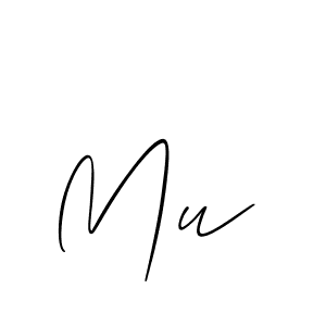 Mu  stylish signature style. Best Handwritten Sign (Allison_Script) for my name. Handwritten Signature Collection Ideas for my name Mu . Mu  signature style 2 images and pictures png