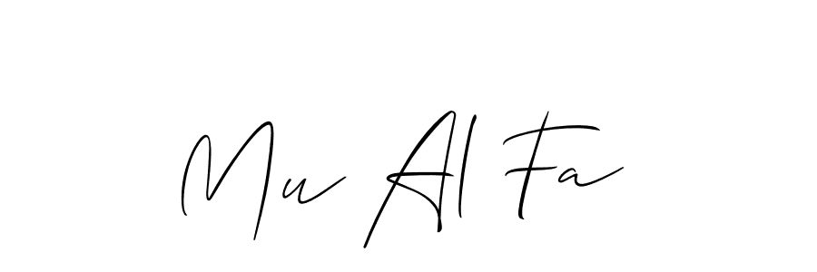 Check out images of Autograph of Mu Al Fa  name. Actor Mu Al Fa  Signature Style. Allison_Script is a professional sign style online. Mu Al Fa  signature style 2 images and pictures png