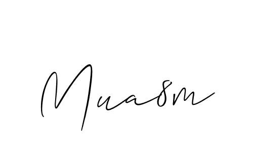 Best and Professional Signature Style for Mua8m. Allison_Script Best Signature Style Collection. Mua8m signature style 2 images and pictures png