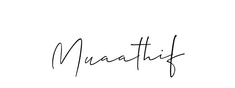 It looks lik you need a new signature style for name Muaathif. Design unique handwritten (Allison_Script) signature with our free signature maker in just a few clicks. Muaathif signature style 2 images and pictures png