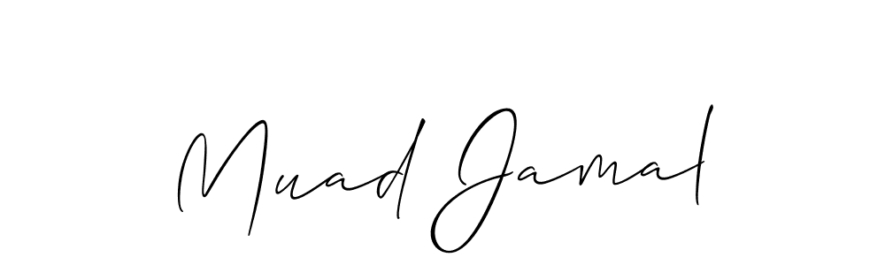 Muad Jamal stylish signature style. Best Handwritten Sign (Allison_Script) for my name. Handwritten Signature Collection Ideas for my name Muad Jamal. Muad Jamal signature style 2 images and pictures png