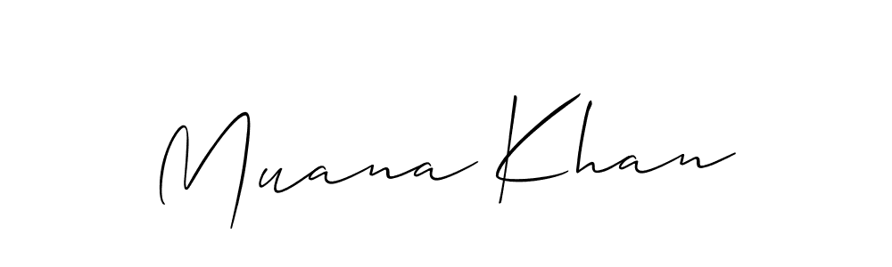 Also You can easily find your signature by using the search form. We will create Muana Khan name handwritten signature images for you free of cost using Allison_Script sign style. Muana Khan signature style 2 images and pictures png